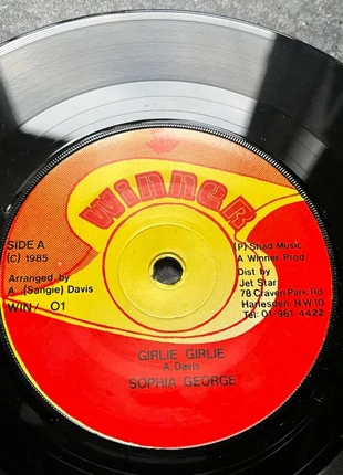 Sophia George girlie girlie 1985 Uk Winner  Vinyl 7" 45 Single Win 01 Reggae, condition: Very good, £4.00, £4.62 includes Buyer Protection Pro