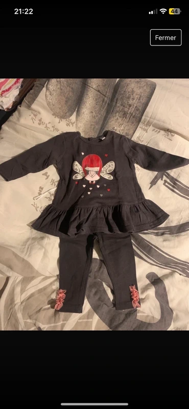 Ensemble t-shirt manches longues legging - photo numéro 2