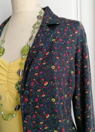 Veste chemise Princesse Nomade M – fleurie bleu violet / Floral overshirt M boho chic, brand: Princesse Nomade, condition: Very good, size: M / 38 / 10, €15.00, €16.45 includes Buyer Protection