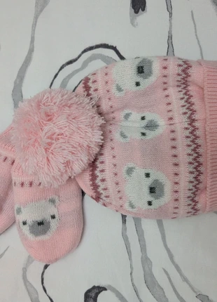 Baby girl hat and mittens 12-18 months, brand: Little Nutmeg, condition: New with tags, size: 1-2 years, 19 inches, £2.00, £2.46 includes Buyer Protection