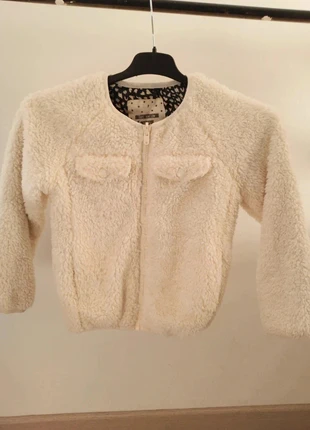 Veste enfant IKKS imitation fourrure crème - Taille 8 ans (128 cm), brand: IKKS, condition: Very good, size: 8 years / 128 cm, €20.00, €21.70 includes Buyer Protection Pro