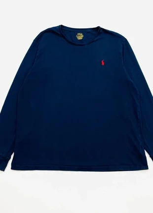 T-shirt Polo Ralph Lauren Bleu marine logo brodé 100% coton Longsleeve Crewneck - XL /671V, marca: Ralph Lauren, estado: Muy bueno, tamaño: XL, 24,00 €, 25,90 € Protección al comprador Pro incluida