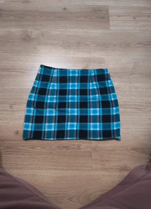 Mini jupe polaire à carreaux, merk: Collusion, staat: Nieuw zonder prijskaartje, maat: M / 38 / 10, € 8,00, € 9,10 inclusief Kopersbescherming