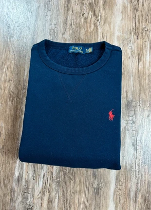 Sweat crewneck Ralph Lauren bleu marine logo brodé rouge | Taille XL, marca: Ralph Lauren, estado: Muy bueno, tamaño: XL, 49,00 €, 52,15 € Protección al comprador incluida