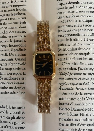 Montre à quartz pour femme noire et dorée, marca: Quartz, estado: Nuevo con etiquetas, tamaño: Talla única, 10,00 €, 11,20 € Protección al comprador incluida