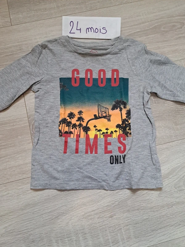 T-shirt manches longues 24 mois