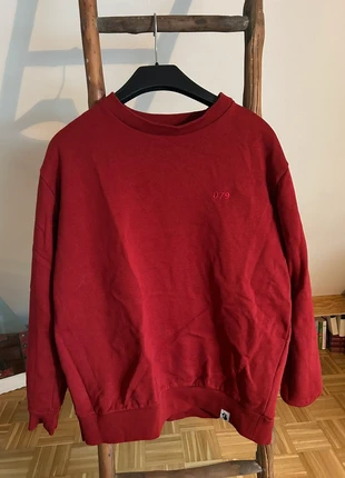 Roter Sweatshirt 079 – Unisex – Fair Fashion – Organic Cotton, marke: Sonstiges, zustand: Sehr gut, größe: M / 38 / 10, 11,00 €, 12,25 € inklusive Vinted-Käuferschutz