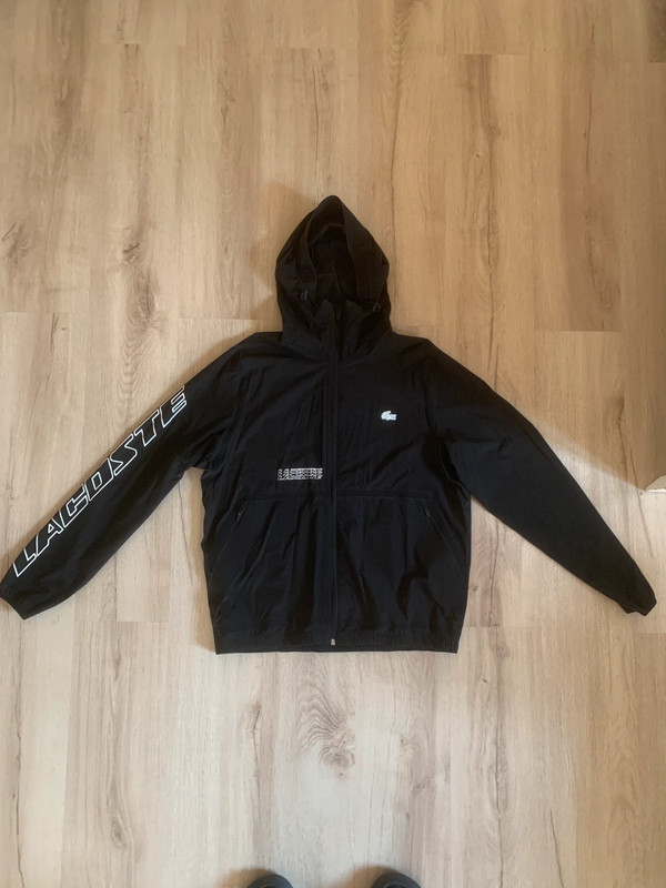 Lacoste Exclusive – Veste Légère Imperméable – Black M Jacken
