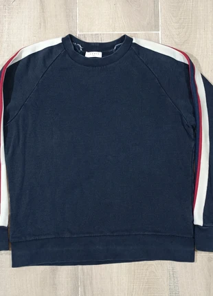 Pull Sandro Paris bleu marine bandes tricolores – Taille S/M chic & casual, marke: Sandro, zustand: Sehr gut, größe: S / 36 / 8, 20,00 €, 21,70 € inklusive Vinted-Käuferschutz