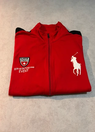 Full zip polo Ralph Laurent vintage rouge taille XXL, merk: Ralph Lauren, staat: Heel goed, maat: XXL, € 55,00, € 58,45 inclusief Kopersbescherming