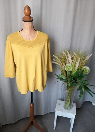 Petit pull Christine Laure jaune, brand: Christine Laure, condition: Very good, size: XL / 42 / 14, €3.00, €3.85 includes Buyer Protection