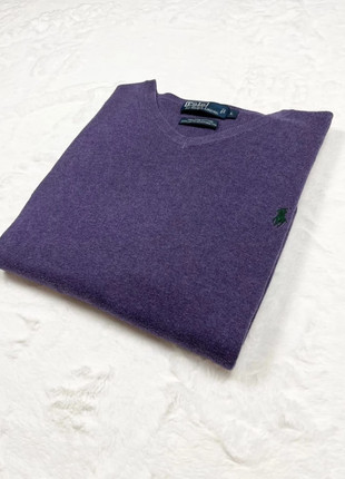 Ralph Lauren pull violet homme taille L coton col V logo vert, marca: Ralph Lauren, estado: Muito bom, tamanho: L, €30.00, €32.20 inclui Proteção do Comprador Pro