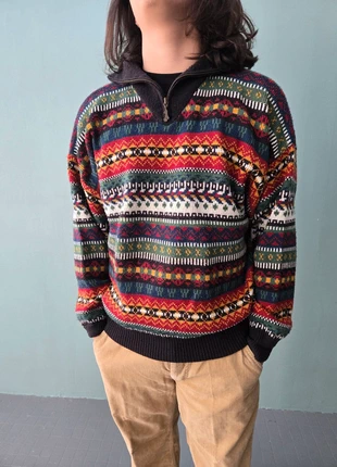 Pull camionneur vintage imprimé Complices TM/L, brand: Complices, condition: Very good, size: M, €29.00, €31.15 includes Buyer Protection