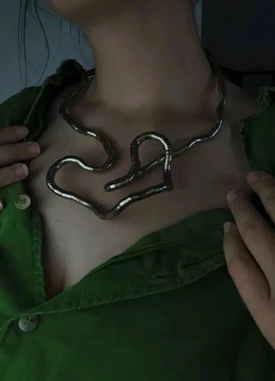 Superbe collier/bracelet argenté articulé vintage, brand: Vintage Dressing, condition: Very good, €25.00, €26.95 includes Buyer Protection