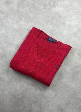 Pull Torsadé Ralph Lauren Rouge logo Marine M Hommes #2024, marque: Ralph Lauren, état: Très bon état, taille: M, 40,00 €, 42,70 € Protection acheteurs incluse