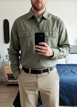 Chemise UNIQLO  homme – taille L – vert olive / kaki – Très bon état, marque: Uniqlo, état: Très bon état, taille: L, 16,90 €, 18,45 € Protection acheteurs incluse