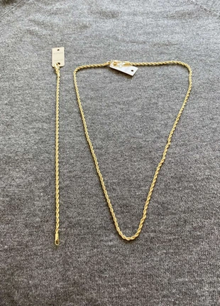 Lot de collier est bracelet plaque or neuf avec étiquette, estado: Nuevo con etiquetas, 15,00 €, 16,45 € Protección al comprador incluida