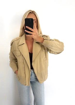 Veste jean beige, marque: Misskoo, état: Très bon état, taille: M / 38 / 10, 25,00 €, 26,95 € Protection acheteurs incluse