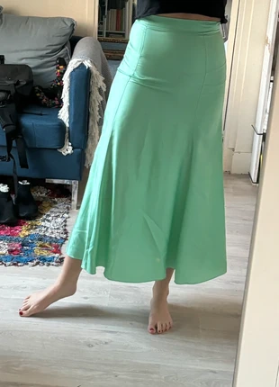 jupe en soie verte Sandro, brand: Sandro, condition: Good, size: XS / 34 / 6, €30.00, €32.20 includes Buyer Protection