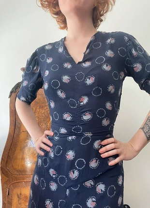 Robe de jour 1930, marca: Vintage, estado: Satisfactorio, tamaño: XS / 34 / 6, 70,00 €, 74,20 € Protección al comprador incluida