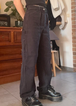 Pantalon carpenter taille haute, marque: H&M, état: Très bon état, taille: XS / 34 / 6, 3,00 €, 3,85 € Protection acheteurs incluse