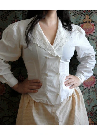 🌼Camicia ricamata avvitata Naracamicie panna S/M Vintage romantic boho chic, marque: Naracamicie, état: Très bon état, taille: M / 38 / 10, 25,00 €, 26,95 € Protection acheteurs incluse