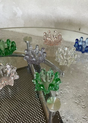 8 bougeoirs en verre soufflé vintage, marca: Vintage, estado: Muy bueno, 50,00 €, 53,20 € Protección al comprador Pro incluida