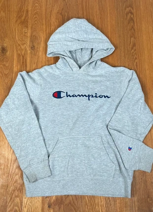 Sweat champion gris avec logo brodé taille L enfant, marque: Champion, état: Très bon état, taille: L, 9,00 €, 10,15 € Protection acheteurs incluse
