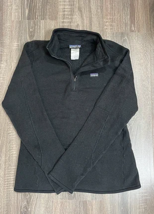 Patagonia black fleece jacket – half zip soft warm outdoor layer, merk: Patagonia, staat: Heel goed, maat: M / 38 / 10, € 34,95, € 37,40 inclusief Kopersbescherming