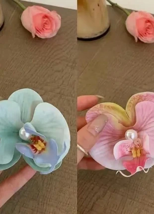 Orchid hair clip with bow, brand: T&B, condition: New without tags, £2.00, £2.80 includes Buyer Protection