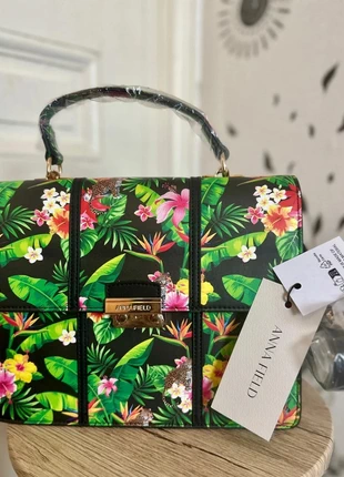 Sac à main avec bandoulière matériaux recyclés motif fleuri jungle neuf avec étiquette - Anna Field, marca: Anna Field, estado: Nuevo con etiquetas, 27,00 €, 29,05 € Protección al comprador incluida