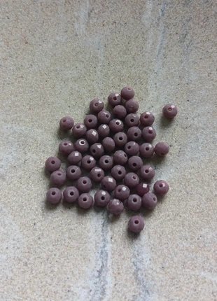 Fil de perles rondelles à facettes en verre violettes 4x3mm - PVI3-24, staat: Nieuw met prijskaartje, € 1,70, € 2,49 inclusief Kopersbescherming Pro