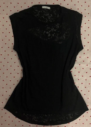 Sheer Black Sleeveless Top, brand: 40Weft, condition: Very good, size: S / UK 8-10, £5.50, £6.48 includes Buyer Protection