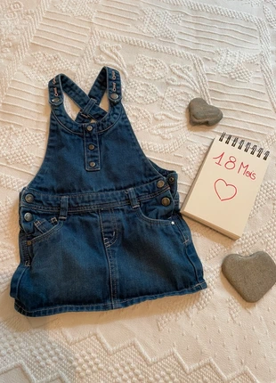 Robe salopette jeans, marca: Kitchoun, estado: Muito bom, tamanho: 12-18 meses / 80 cm, €1.00, €1.75 inclui Proteção do Comprador