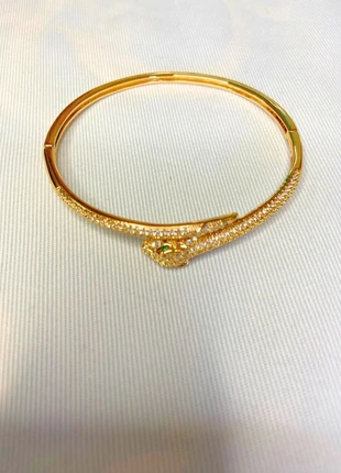 Bracelet doré fin - en forme de serpent - élégant tendance femme, marque: Inconnu, état: Neuf avec étiquette, 6,00 €, 7,00 € Protection acheteurs (Pro) incluse