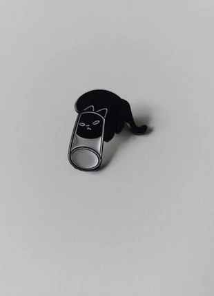 Pin gatto nero nel bicchiere, condizioni: Nuovo senza cartellino, €3.50, €4.38 include la Protezione acquisti