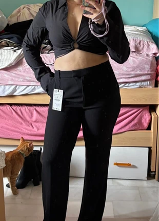 Pantalon de traje negro, marca: Zara, estado: Nuevo con etiquetas, tamaño: L / 40 / 12, 25,00 €, 26,25 € Protección al comprador incluida