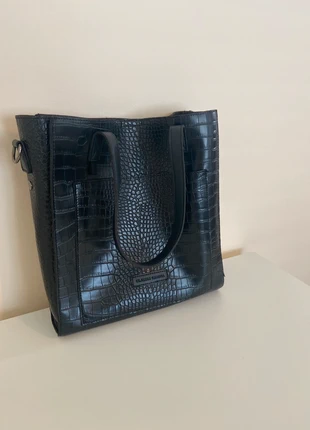 Claudia Canova Black Croc Tote Bag, brand: Claudia Canova, condition: Very good, €9.50, €10.68 includes Buyer Protection