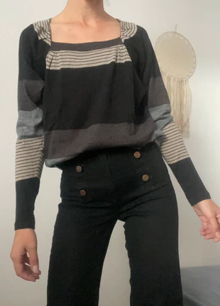 Pull laine mérinos One Step col carré T38, marke: One step, zustand: Sehr gut, größe: M / 38 / 10, 35,00 €, 37,45 € inklusive Vinted-Käuferschutz