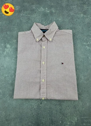 Tommy Hilfiger chemise manches courtes rouge blanc slim fit motif croix XS très bon état été, marque: Tommy Hilfiger, état: Très bon état, taille: XS, 18,00 €, 19,60 € Protection acheteurs incluse