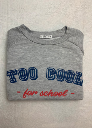 Pull gris avec écriture bleu et rouge., marca: Gémo, estado: Muito bom, tamanho: S, €3.00, €3.85 inclui Proteção do Comprador