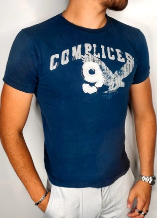 T-shirt complices bleu marine blanc T.XS, brand: Complices, condition: Very good, size: XS, €12.00, €13.30 includes Buyer Protection Pro