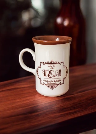 Mug à Thé Anglais en Faïence Staffordshire, marque: Staffordshire, état: Très bon état, 6,00 €, 7,00 € Protection acheteurs (Pro) incluse