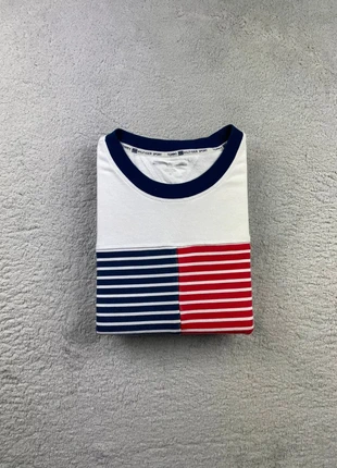 Pull / sweat / crewneck à col rond Tommy Hilfiger Blanc rayé Bleu marine / rouge Taille M Homme, brand: Tommy Hilfiger, condition: Very good, size: M, €34.90, €37.35 includes Buyer Protection