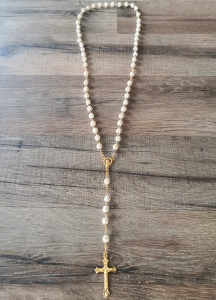 Collier Chaine Pendentif Crème Croix Religieuse Chretien catholique Chapelet (5), marke: Chapelet, zustand: Sehr gut, 9,97 €, 11,17 € inklusive Vinted-Käuferschutz