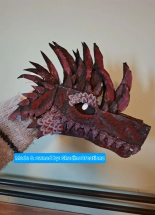 Scary horror cardboard dragon puppet!, merk: Dragon, staat: Heel goed, maat: Universeel, € 7,00, € 8,05 inclusief Kopersbescherming