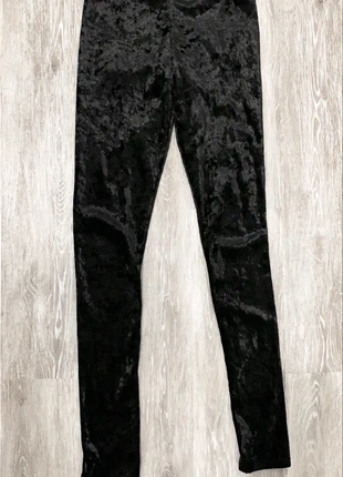 Black Velvet Vintage Leggings Tumblr Grunge Goth Whimsical Rare Boho Gothic Blogger Emo Instagram, brand: Vintage, condition: New without tags, size: S / UK 8-10, £4.00, £4.90 includes Buyer Protection