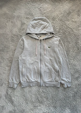 Veste gilet full zip Lacoste - gris clair taille M - hiver, marque: Lacoste, état: Très bon état, taille: M, 49,00 €, 52,15 € Protection acheteurs incluse