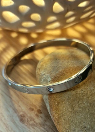 Bangle for women.Silver bangle solid waterproof Tarnish free adjustable.Diameter 6cm, condition: Very good, £4.99, £5.94 includes Buyer Protection