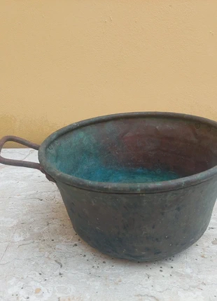 Pentola paiolo in rame antica, marke: Vintage Bazaar, zustand: Sehr gut, 30,00 €, 32,20 € inklusive Vinted-Käuferschutz